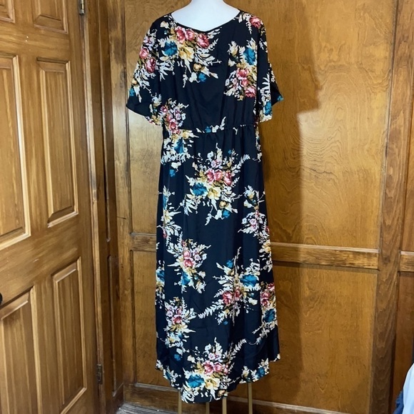 Rosegal Floral Print High Low Maxi Dress - EUC - Picture 6 of 8